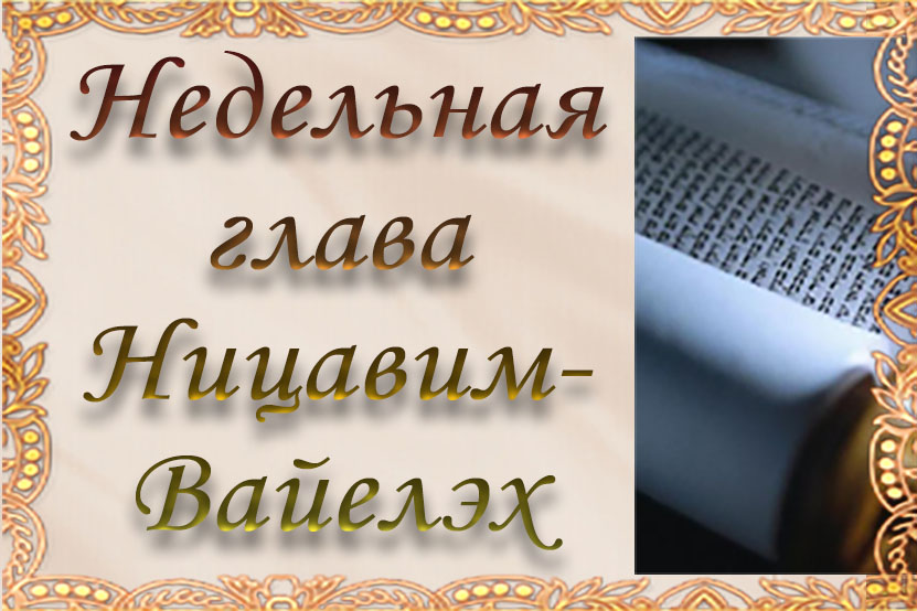 Недельная глава «Ницавим-Вайэлех»